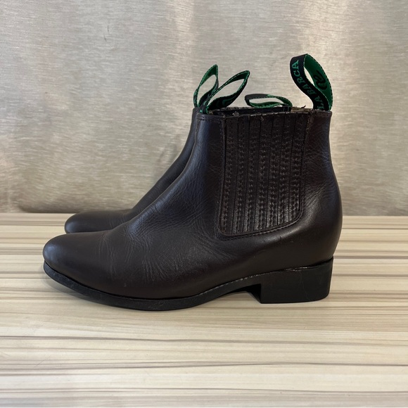 Men Half Boot Charro Vaquero La Barca Tradicional Botines de Mexico Sz 23- US 6 - Picture 3 of 9